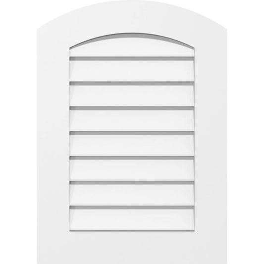 Ekena Millwork GVPAR42X4201SN 42x22W x 42x22H Arch Top Surface Mount PVC Gable Vent: Non-Functional, w/ 3-1/2x22W x 1x22P Standa RRH0_V9UGI80