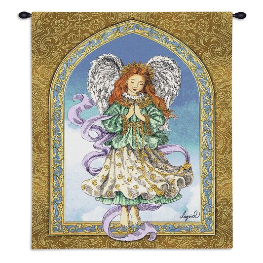 Angel in Prayer Wall Tapestry 26x34 inch TEE6_F1CQV27