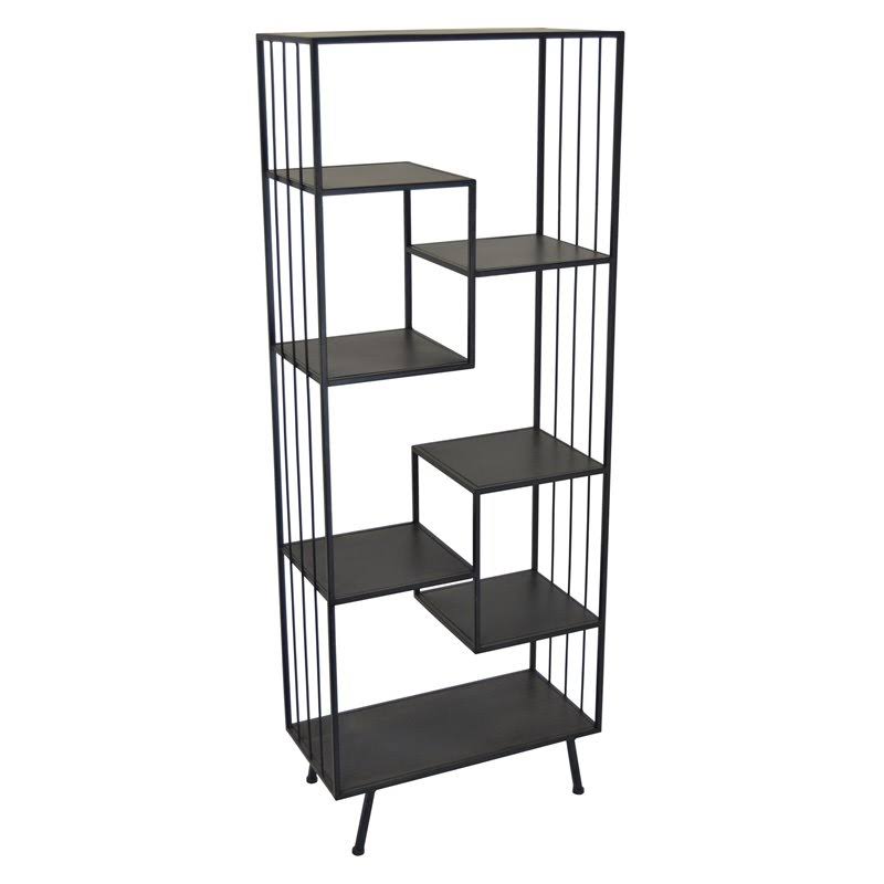 Plutus Brands PBTH92409 Metal Plant Stand in Black Metal FYD7_M7EQU35