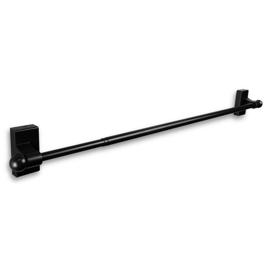 84x22 Black Contemporary Magnetic Single Curtain Rod BBZ2_H4HSL27