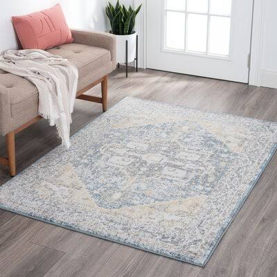 Elianna Power Loom Beige/Blue Rug Kelly Clarkson Home Rug Size: Rectangle 5&3&& x 7&3&& ZCQ0_D1DHP00