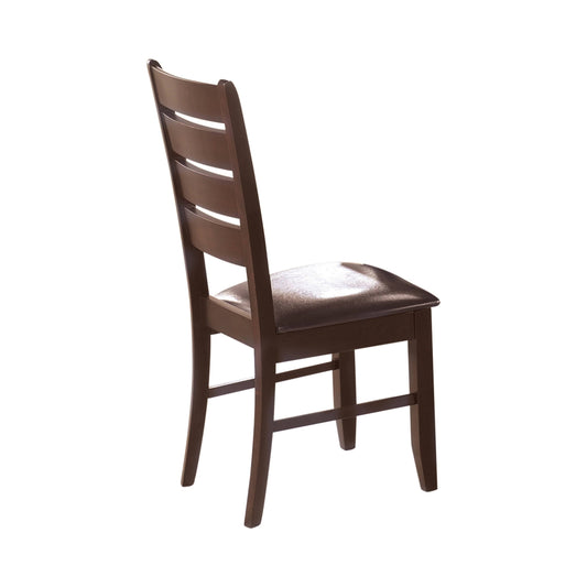 CDecor Tremont Casual Ladder Back Dining Chairs (Set of 2) - Dining Height - Cappuccino VOR7_Y0HNU72