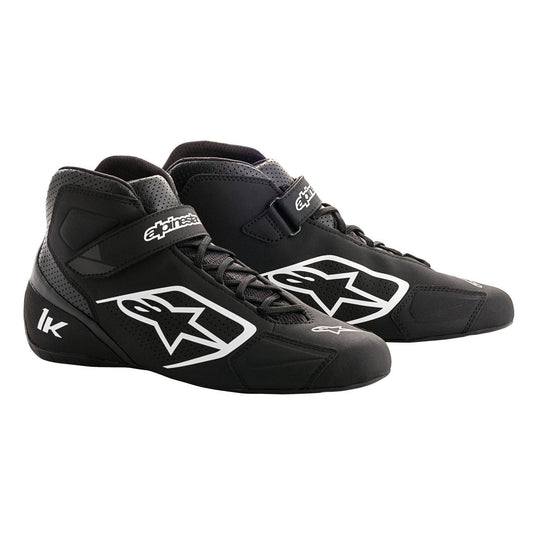 Alpinestars Tech 1-K Karting Shoes (Size: 12, Black/White) AVZ8_A2BRK93