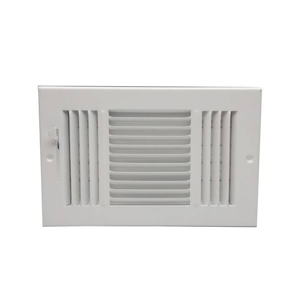 ProSelect PS3WWML 14 x 8 Spaced 3-Way Sidewall/Ceiling Register White OOP1_H9DWF47