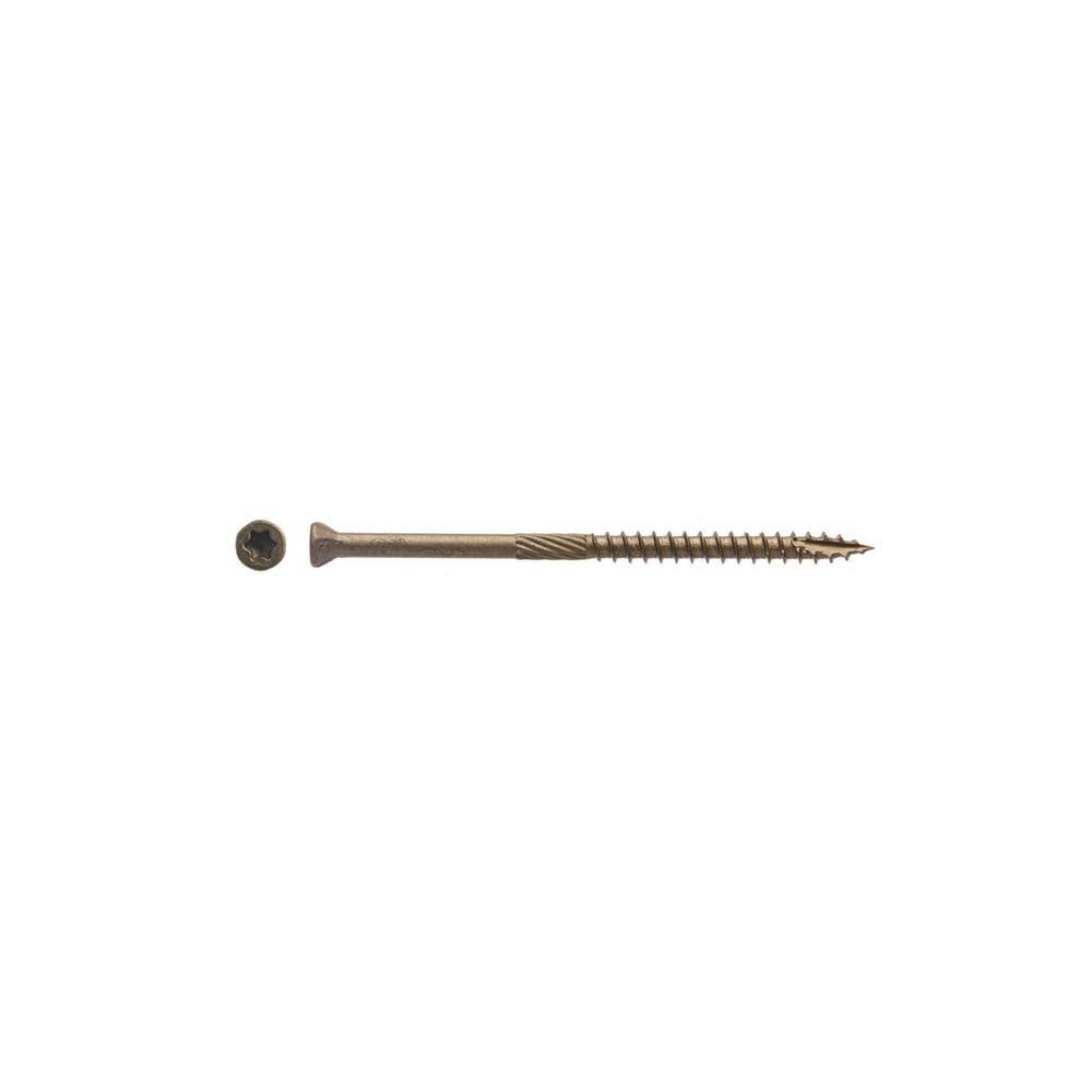 Big Timber #9 x 3 in. Bronze Star Drive Trim Head Wood Screw (2000-Pack) THB93 KZO3_S8NXI50