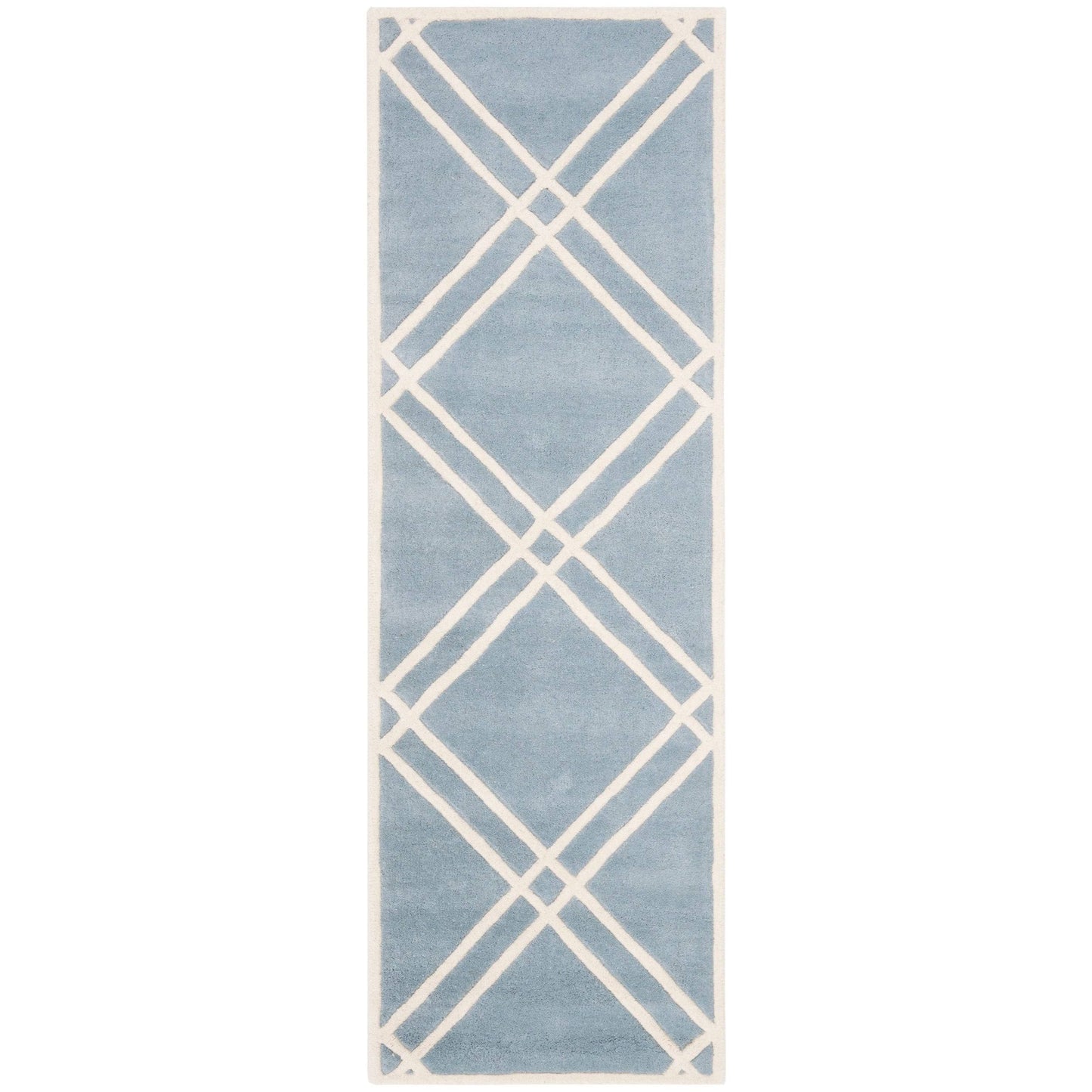 Safavieh Chatham Blue  Ivory 2&-3x22 x 7& Rug IMS2_D8OQI56