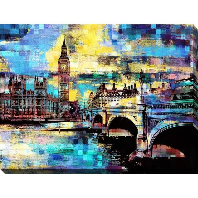 Picture Perfect International PPI Studio Big Ben 4x22 Giclee Stretched Canvas Wall Art, 30 x 40 XWG4_K3WUP79