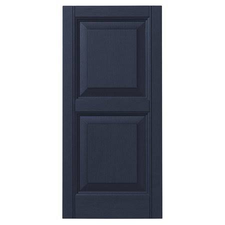 Ply Gem Raised Panel Shutter (Set of 2), Size: 59 inch x 12 inch, Blue MZW5_Z8TTK44