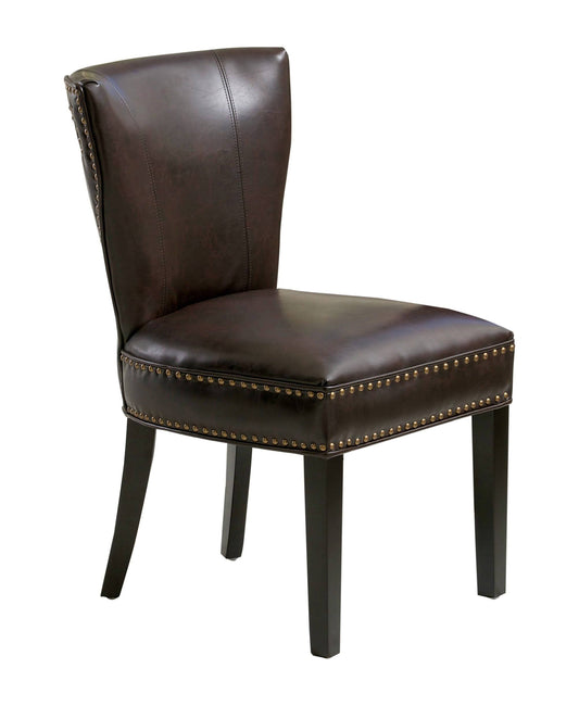 Christopher Knight Home Jackie Brown Leather Accent Dining Chair QHC7_O8RQF15