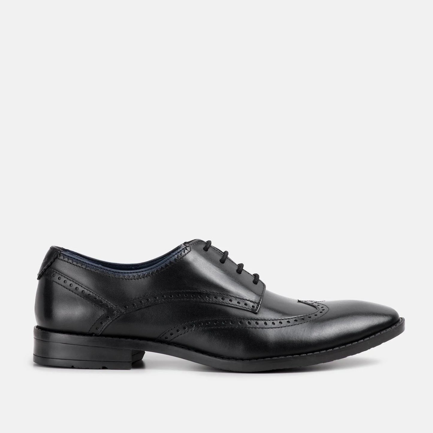 Aubyn Mens Black Derby Brogue Shoe ZJP6_R1CIJ11