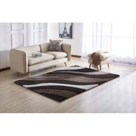 Orren Ellis Neligh Soft Pile Shaggy Hand-Tufted Brown Area Rug, Size: Rectangle 8 x 11 NXV9_D5VTC93