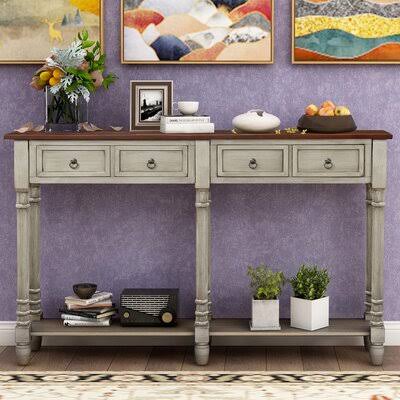 Console Table with Drawers Highland Dunes SYC3_S4JFZ92