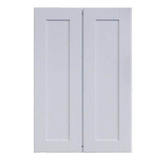 Sunny Wood Shp2436t-A Shaker Hill 24 inch Wide x 36 inch High Double Door Pantry Cabinet - White YKH9_S1ZRE17