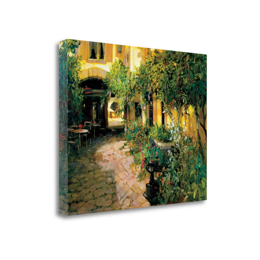 Tangletown Fine Art Courtyard, Alsace by Philip Craig, Giclee Print on Wrap Canvas, 27x22x21x22 ETU4_E0QLX02