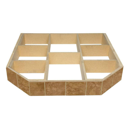 WoodEze Buttercup Brie Double Cut 40 x 40 Hearth Pad Riser QWY3_P1OWX33