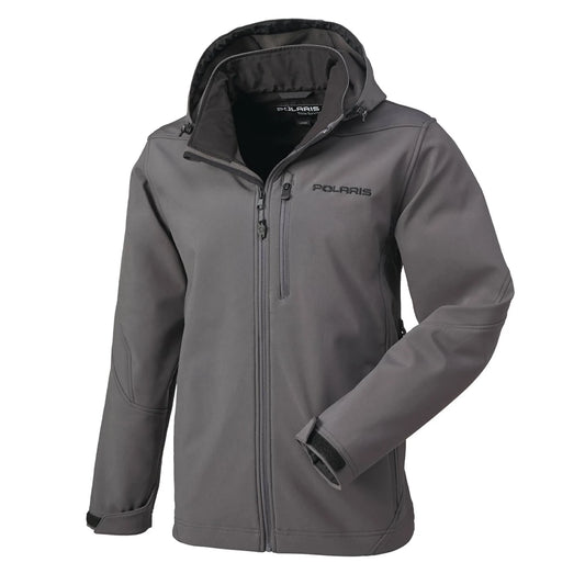 Polaris Mens Softshell Jacket Lightweight Warm Fleece Lined Gray XX-Large 286143512 BTB4_M7RII22