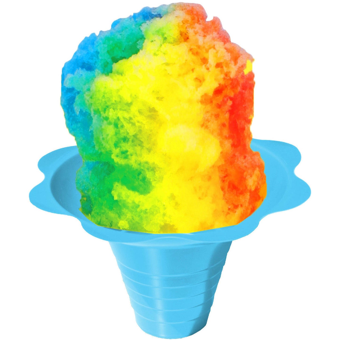 Shaved Ice or Snow Cone Flower Cups 8 Ounce Medium Case of 1000 4 Colors KSB4_F4HNC61