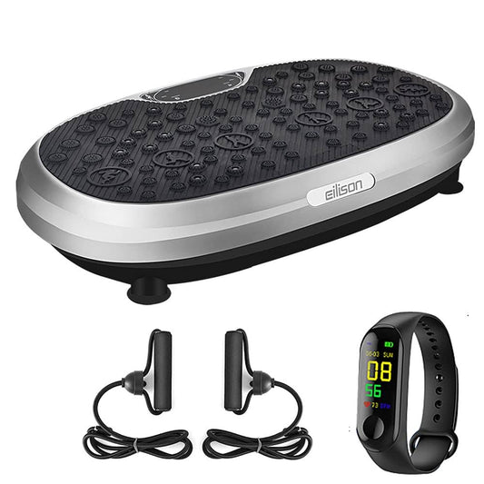 EILISON Fitmax KM-818 3D Vibration Plate Exercise Machine - Whole Body Workout Vibration Fitness Platform w/loop Bands - Home Tr FQJ1_A9SJR96