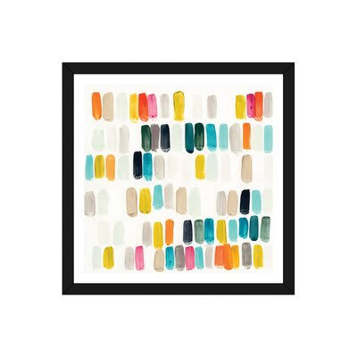 Bright Swatches I by June Erica Vess - Wrapped Canvas Graphic Art Print Format: Black Framed, Size: 24x22 H x 24x22 W x 1x22 D BZH5_R7TTQ11