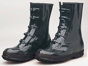 Boots, 5 Buckle, Black, Over The Shoe, Sz 14 FZN8_P0CBT20