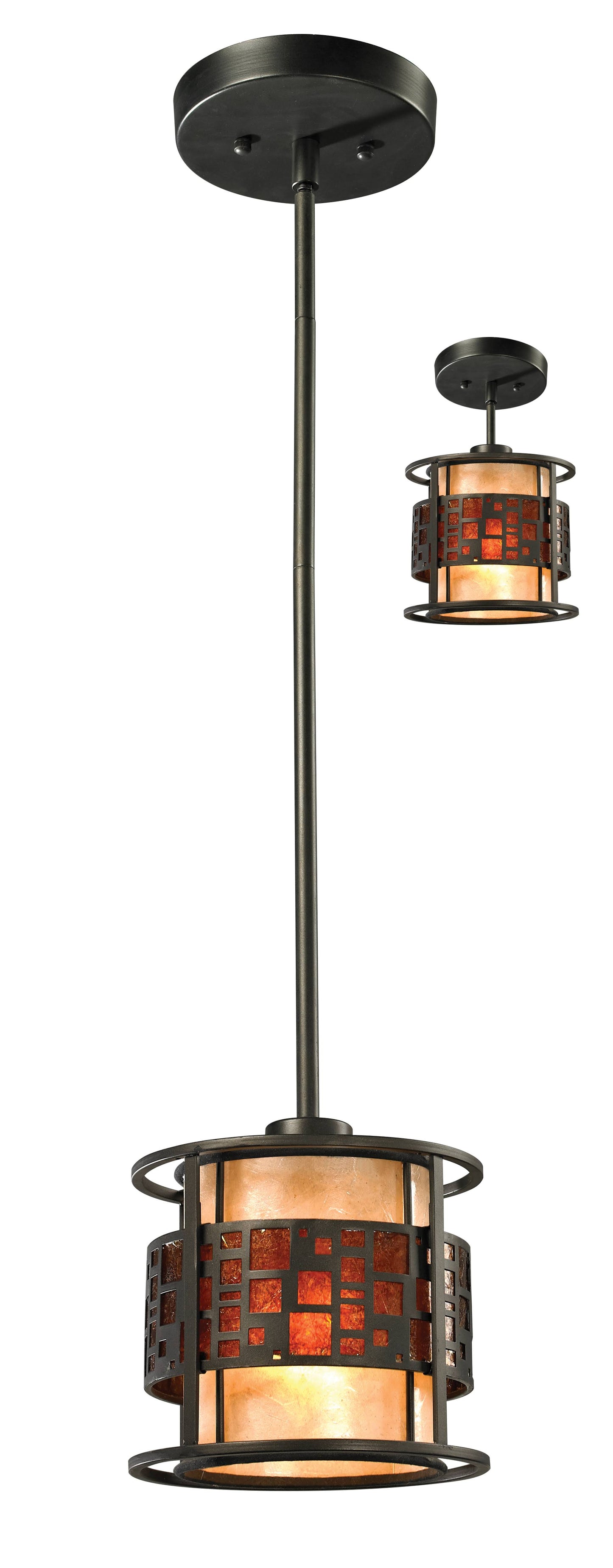 Z-Lite Z8-50MP-C Oak Park 1-Light Mini Pendant, Java Bronze BLC8_T7SWJ57