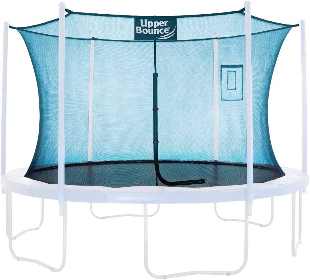 Upper Bounce Trampoline Safety Enclosure Replacement Net with Smartphone/Tablet Selfie  Livestream Pouch, Fits 15 ft Round AXL3_C5MZS50