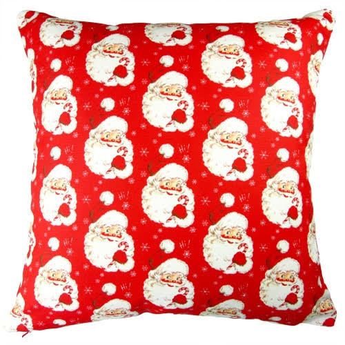 Artisan Pillows 17-inch Christmas Hi Santa Red Indoor Holiday Throw Pillow, Size: 17 x 17 HGW8_C4ZTJ49