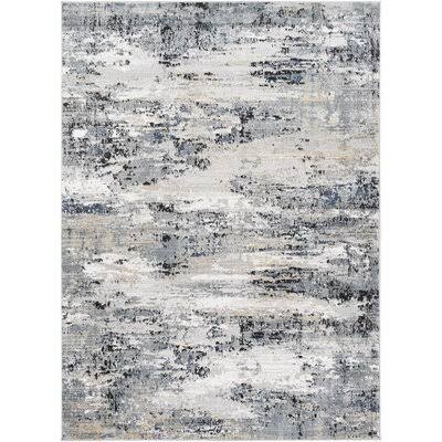 Pavonea Geometric Gray Area Rug 17 Stories Rug Size: Rectangle 5&3x22 x 7&3x22 CXC8_N6BEH75