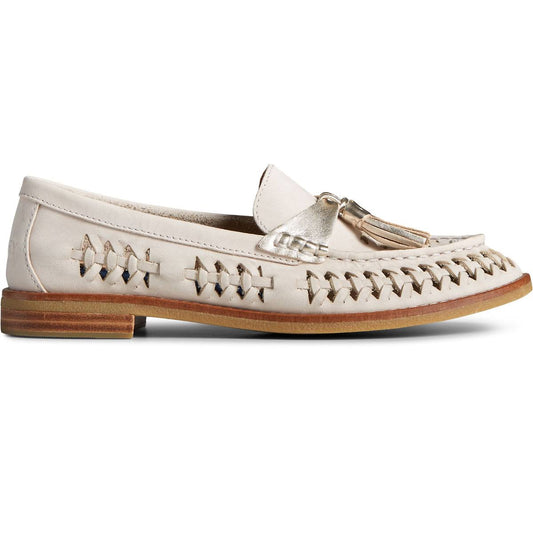 Sperry Seaport Penny Plushwave Woven Womens Shoes Ivory : 9 M (B) HNR1_V5CTX60