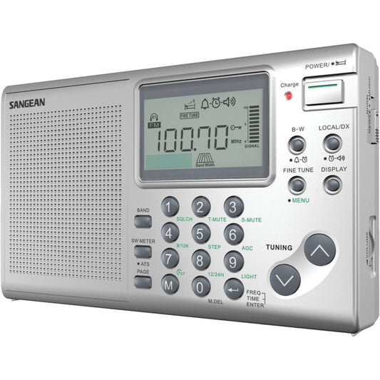 Sangean ATS-405 Worldband Radio - Silver RQI0_Q1YUN09