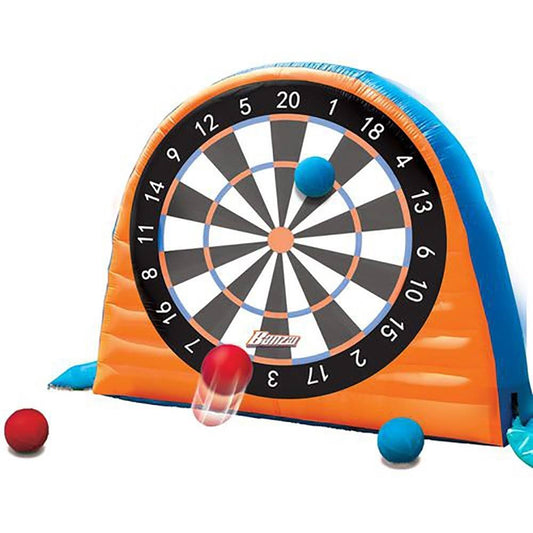 Banzai Land Bouncer All Star Inflatable Outdoor Sports Kick Dartboard Game Set TKU1_Q5QEZ28