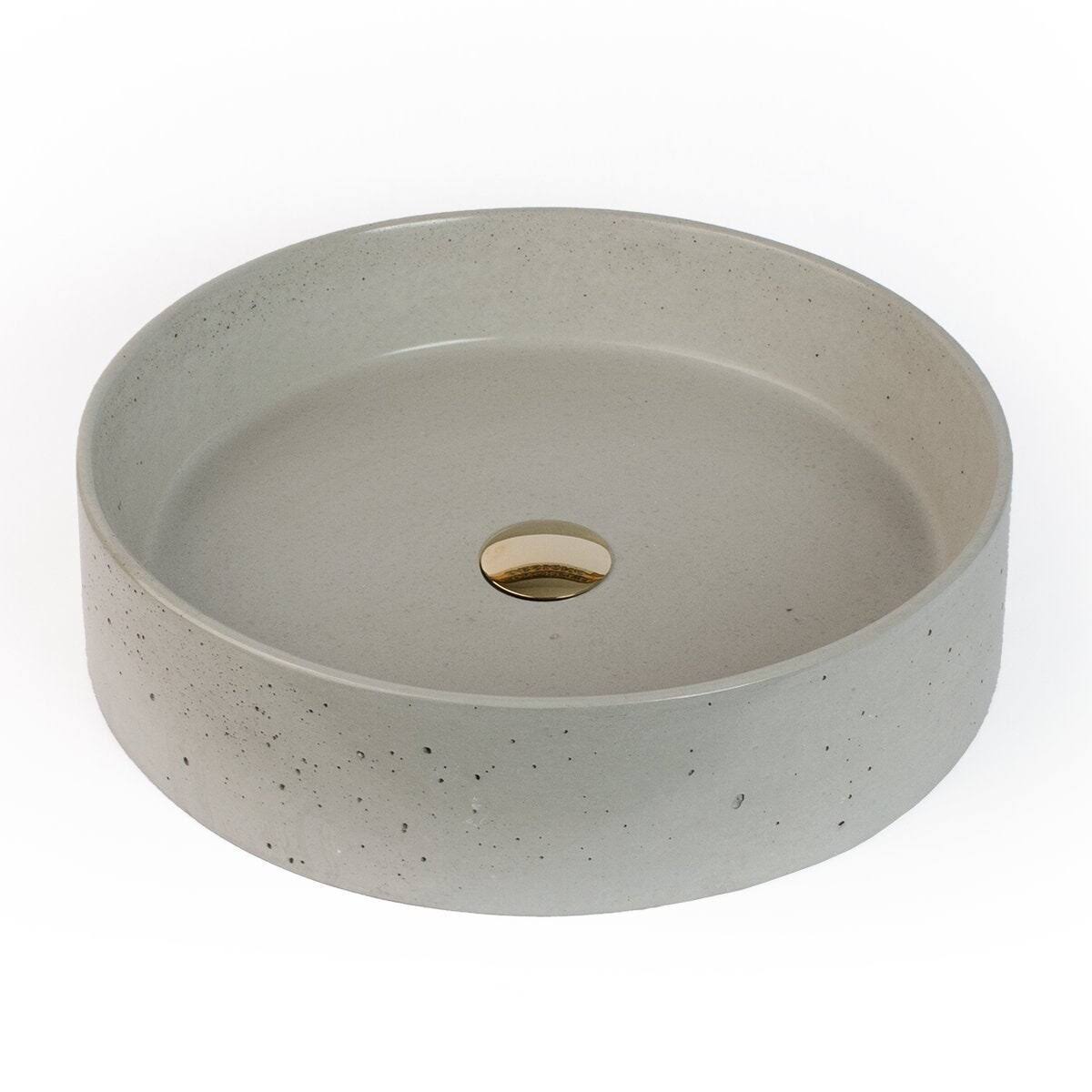 Concretti Designs Handmade Miami Concrete Vessel Sink/Washbasin - Platinum XVP8_E0LQO46