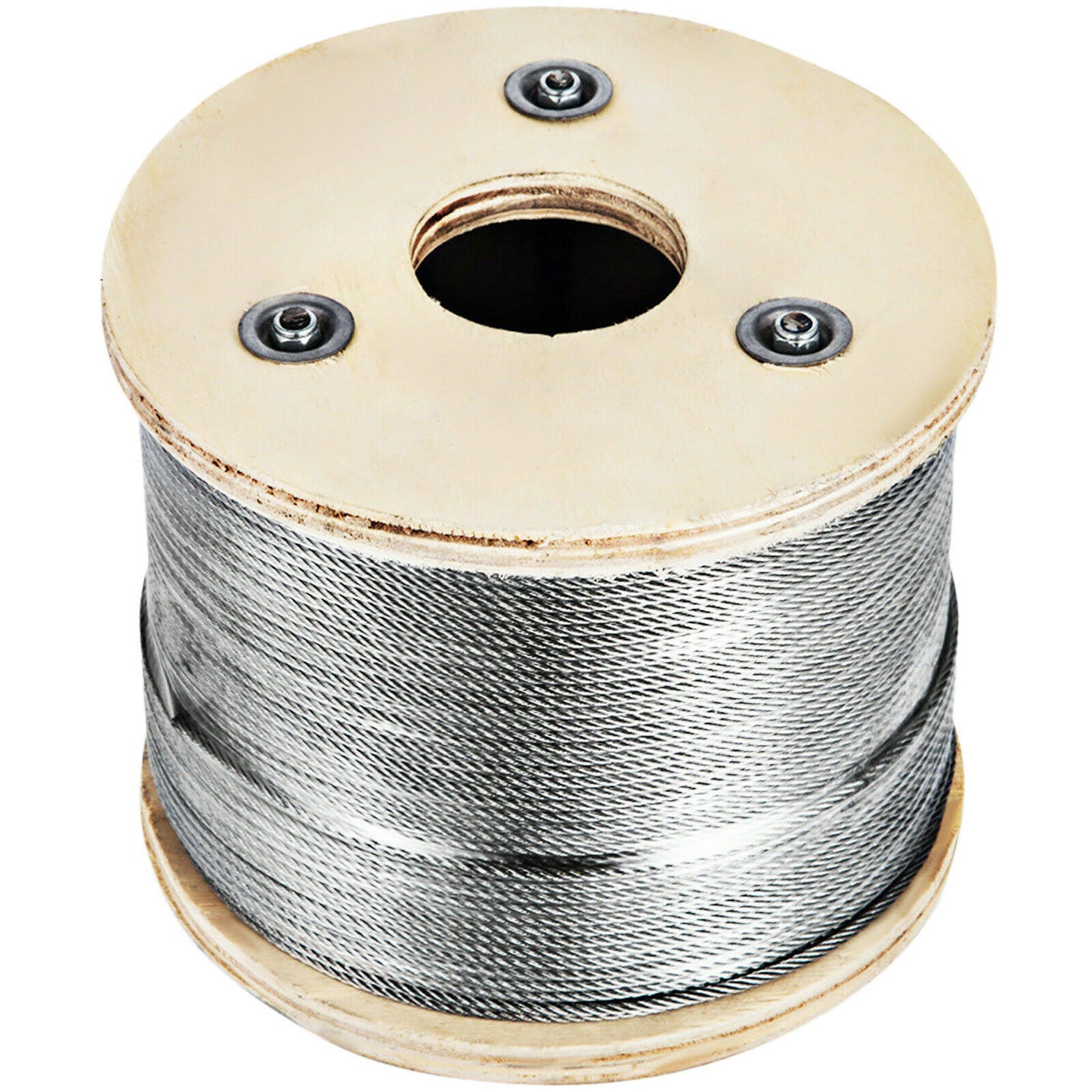 T-304 Grade 7 x 7 Stainless Steel Cable Wire Rope 1/8x22- 500 ft GAI3_K6LJR07