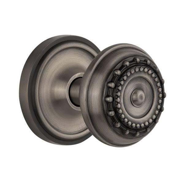 Nostalgic Warehouse 704770 Classic Rosette Privacy Meadows Door Knob, Antique Pewter IPQ1_Q4UWG70