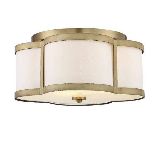 Nettle Bank - Three Light Semi-Flush Mount Warm Brass Finish-Bailey Street Home-159-BEL-3088605, Gold PQW5_U4NCL95