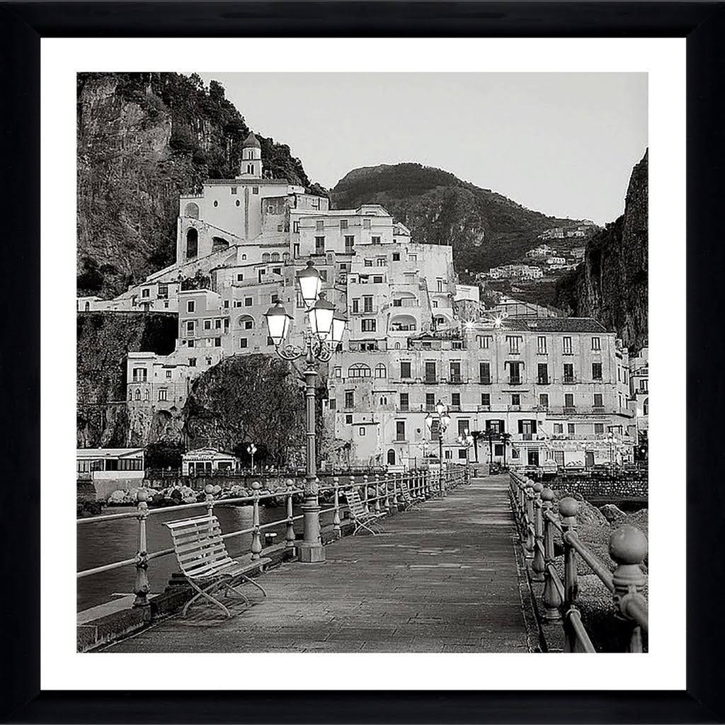 &Amalfi Pier I& by Alan Blaustein Framed Photographic Print Picture Perfect International Size: 33.5x22 H x 33.5x22 W x 0.75x22  MCJ3_V4ADS45