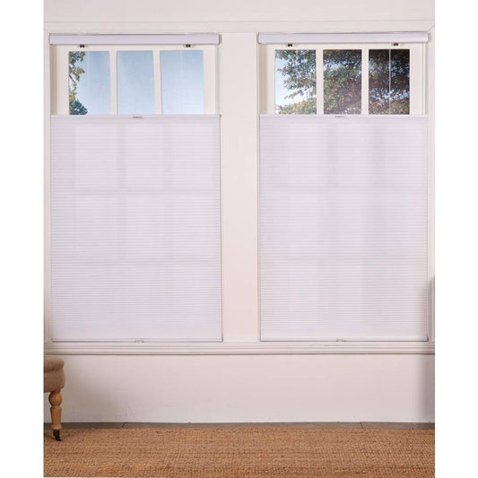 Perfect Lift Window Treatment Cut-to-Width White 1in. Cordless Light Filter Top Down Bottom Up Cellular Shade - 26.5in. W x 64in TQR0_L8RHD16