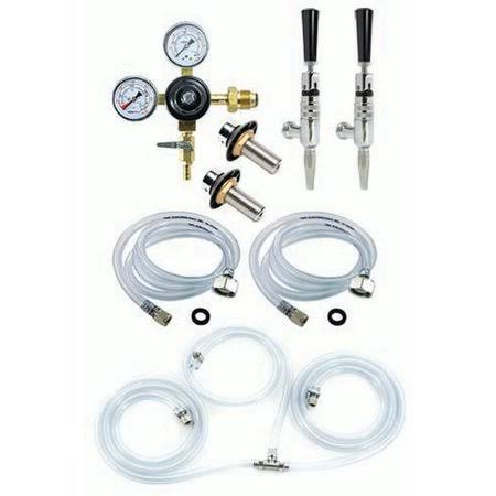 Coffee Dual Tap Kegerator Kit - No Fridge, Black TGE8_I7QAT69