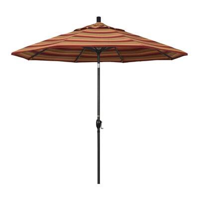 Carina 9 Market Umbrella Sol 72 Outdoor Fabric Color: Sunbrella AA Astoria Sunset, Frame Color: Stone Black HEH3_C0CZA95