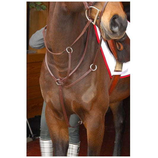 Exselle AEBPR073OSD Fancy Square RSD Breastplates W-2 Attachments for Large Horse Dark Havana GGS9_Q2FJF66