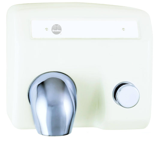 Bradley 2904-2800CE Hand Dryer, Push Button, Cast Iron JJF6_Y2NVX62