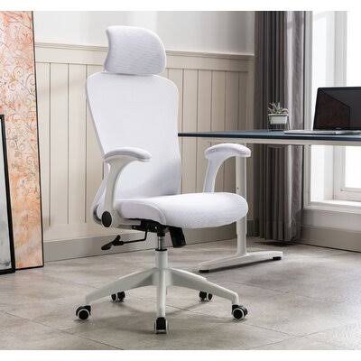 Arjun Ergonomic Mesh Task Chair The Twillery Co. Upholstery Color: White YXE7_K3HLV99