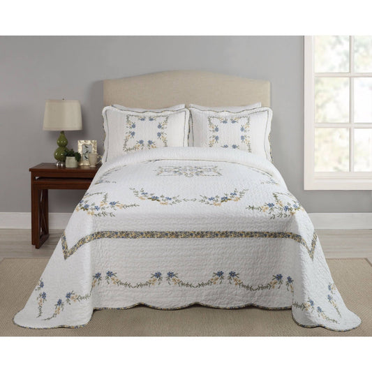 Porch  Den Isaac Cotton Bedspread - Queen - Microfiber/Cotton EQE0_L6OTB34