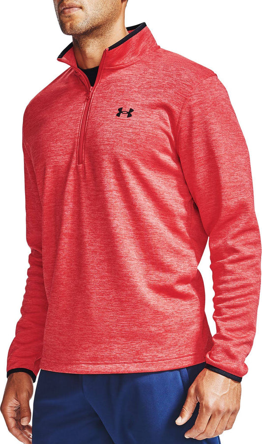 Under Armour Mens Armour Fleece Zip - Red, SM SZB7_Q0OYF30