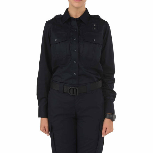 5.11 Tactical Women PDU Long Sleeve Class B Twill Shirt Midnight Navy 62065-750-S PUW3_U8VJU39