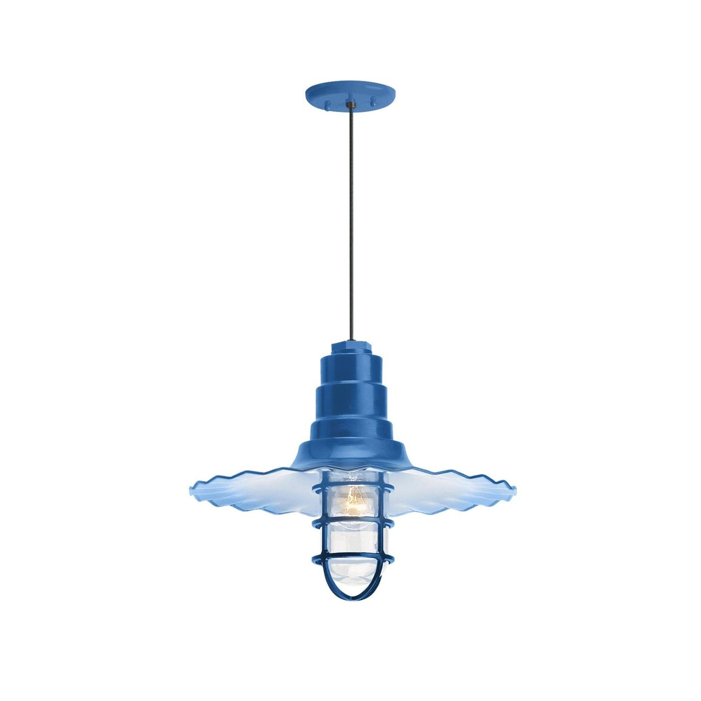 Troy Lighting-5DRW18MCGGBLU-BC-Radial Wave - 18 inch One Light Pendant OKK3_F8OEU97