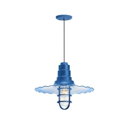 Troy Lighting-5DRW18MCGGBLU-BC-Radial Wave - 18 inch One Light Pendant OKK3_F8OEU97