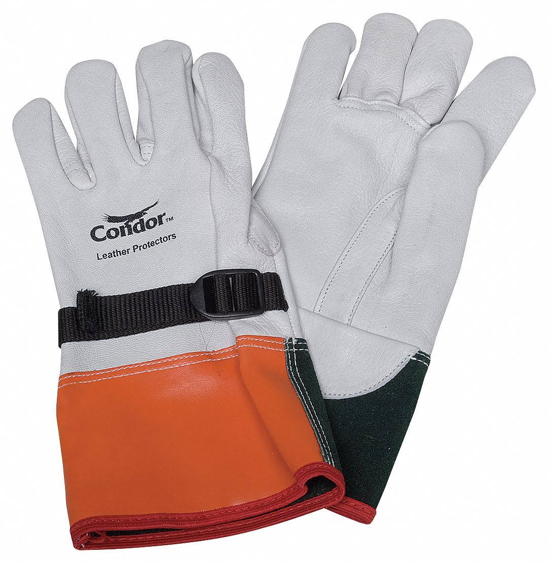 Condor 3NEE7 Elec. Glove Protector, 9, Wht/Org/Grn, PR RCD9_F5EVP72