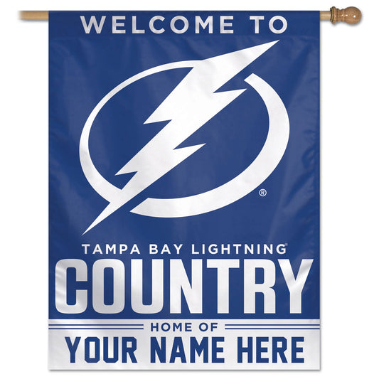 WinCraft Tampa Bay Lightning Personalized 27&& x 37&& 1-Sided Vertical Banner DET7_H7RVJ68