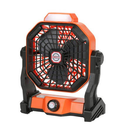 Patgoal Portable Camping Fan with LED Lights/ Small Personal USB Desk Fan Portable Rechargeable Battery Operated Fan/ Outdoor Ca KQG0_C9TYZ87